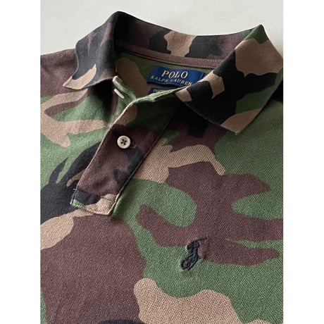 USED POLO ラルフローレン CUSTOM SLIM FIT ポロシャツ S