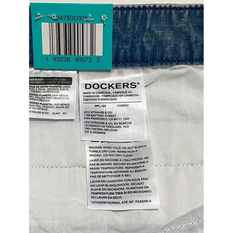 DOCKERS levi's アーバンアウトフィッターズ別注　ツータックチノ　ブルー
