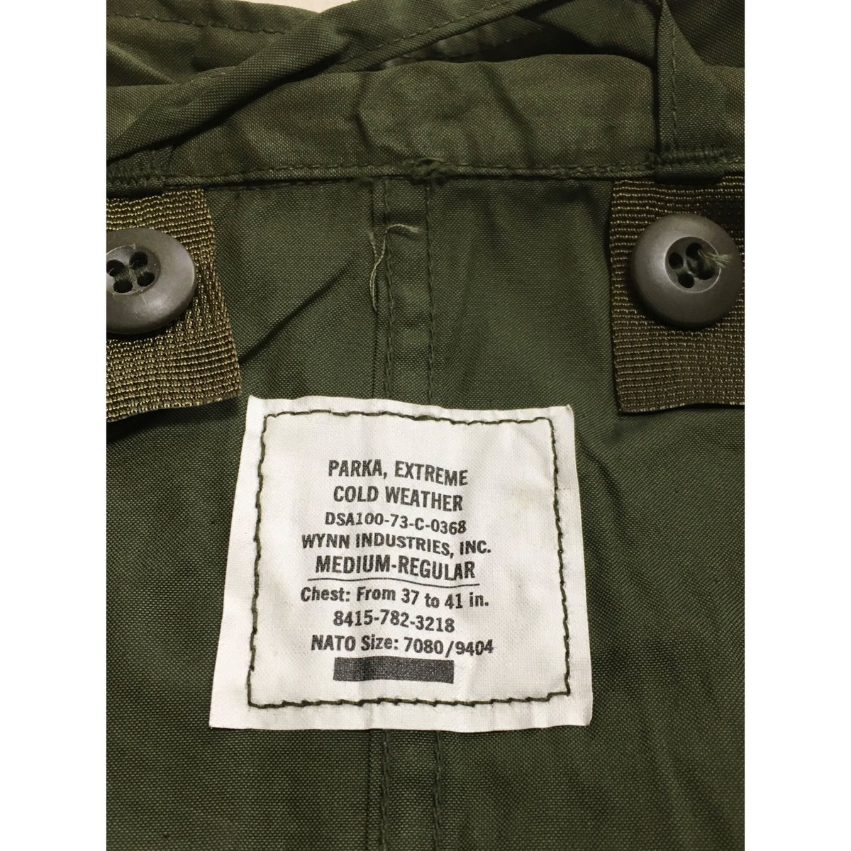 ミリタリー系 DEAD STOCK US ARMY M65フィッシュテールパーカー ライナー付き