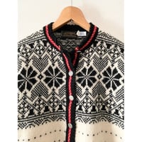 USED 80's Eddie Bauer USA製　ノルディックセーター　レディースS