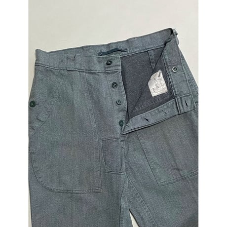 USED スイス軍　デニムワークパンツ　34/28相当　74