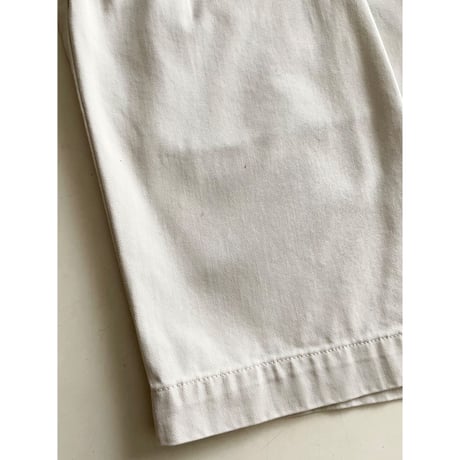 USED POLO ラルフローレン ツータックチノショーツ35 アイボリー