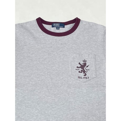 USED POLOラルフローレン リンガーポケットTシャツ　ボーイズ140