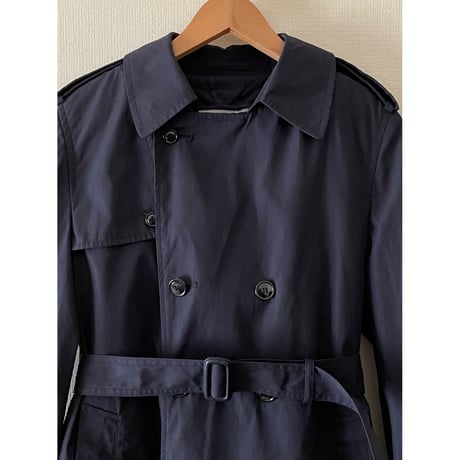 USED US NAVY オールウェザーコート 紺 36R ライナー付き