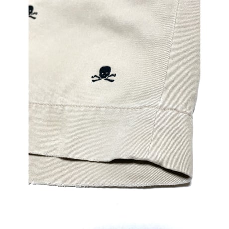 USED ラルフローレン RUGBY スカル刺繍チノショーツ BEIGE 36