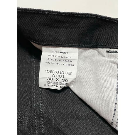 USED RUSTLER ブラックデニム 36/30