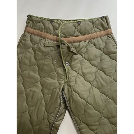 DEAD STOCK チェコ軍 M85 キルティングライナーパンツ 1-50