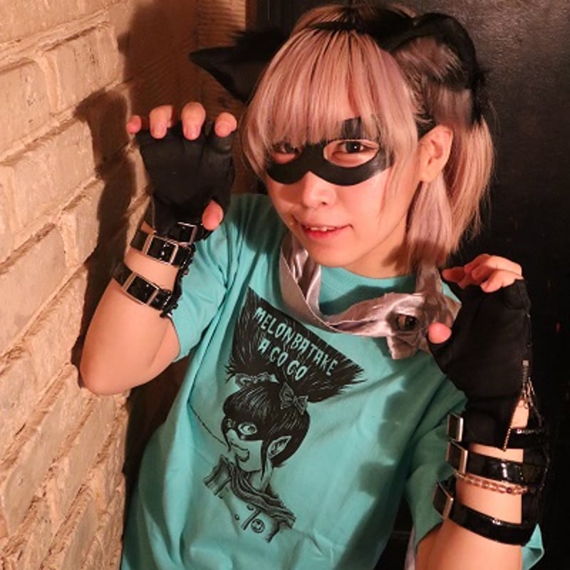 めろん畑a go go X club HEAVY SICK コラボTシャツ MELON MU