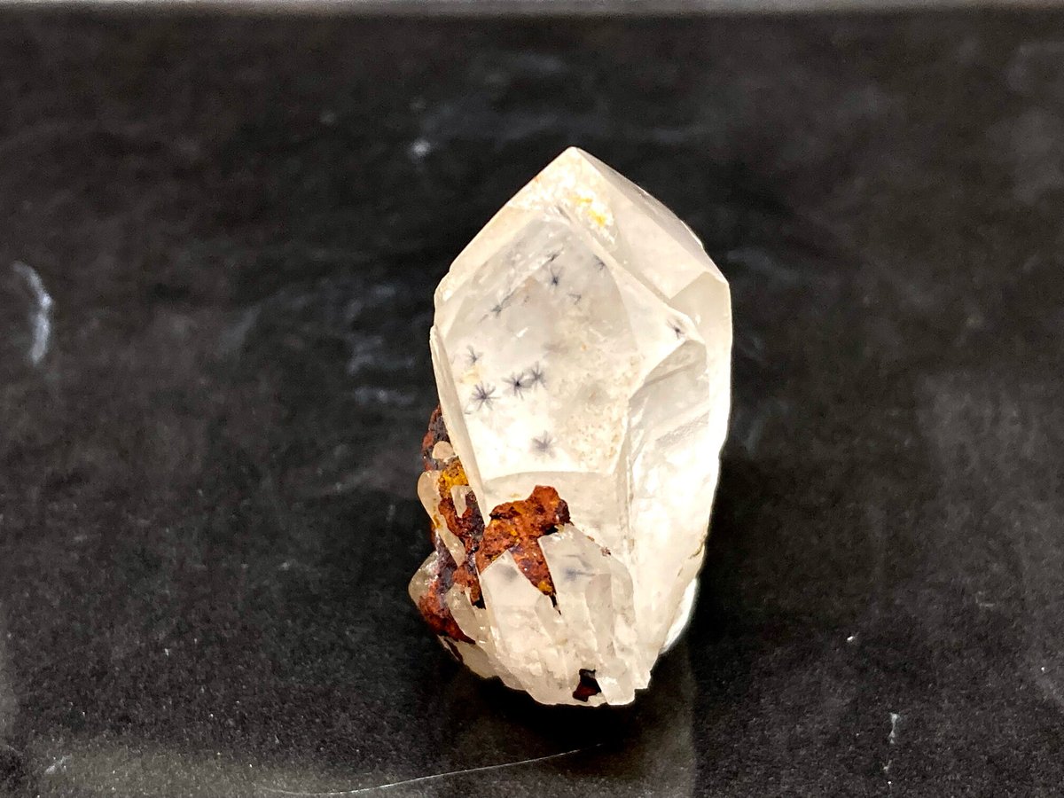 1*E様 ホーランダイトインクォーツ　星入り水晶　クォーツ　原石　鉱物標本　天然 マダガスカル産 星入り水晶 ( ホランダイトinクォーツ