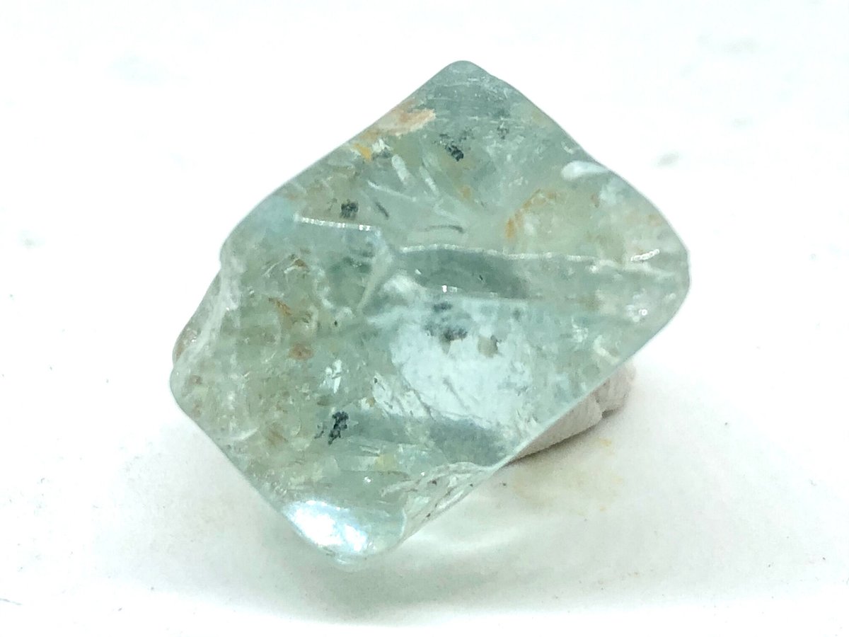 超高透明度！】ブルートパーズ・原石標本表面研磨【①31.79g】 | へし