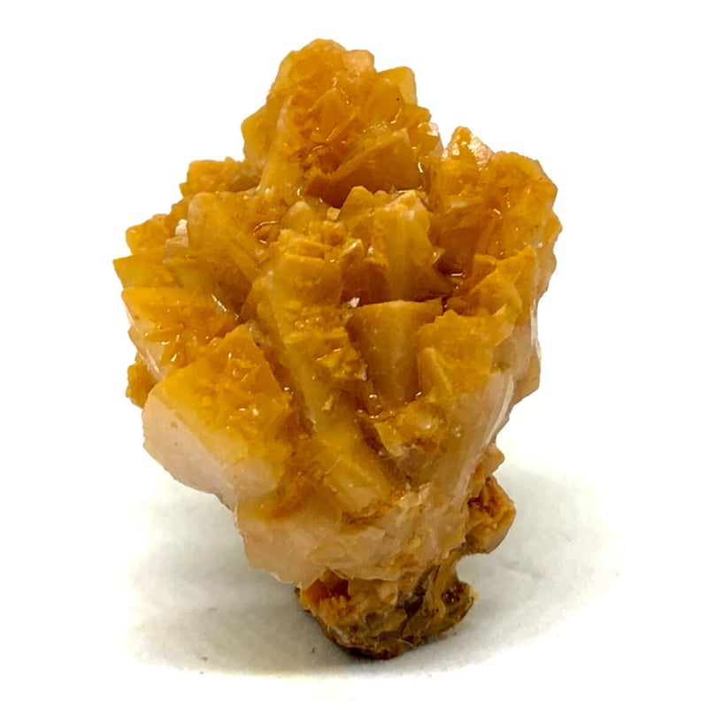 美結晶！】中国産蛍光オレンジカルサイト・クラスター標本【④31