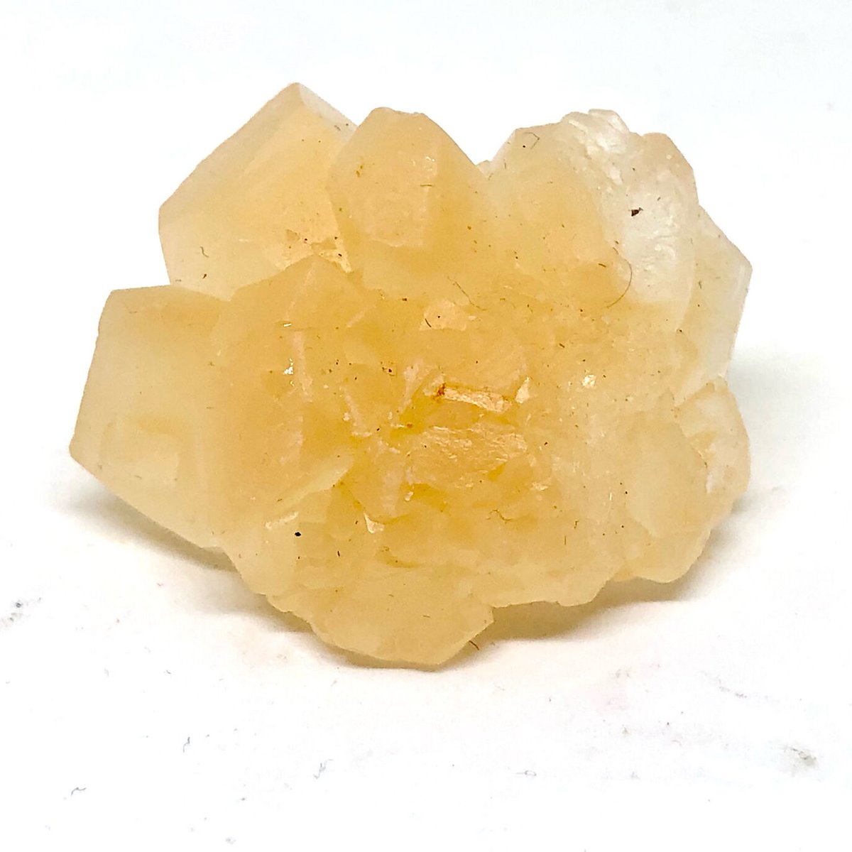美結晶！】中国産蛍光オレンジカルサイト・クラスター標本【⑥36.02g