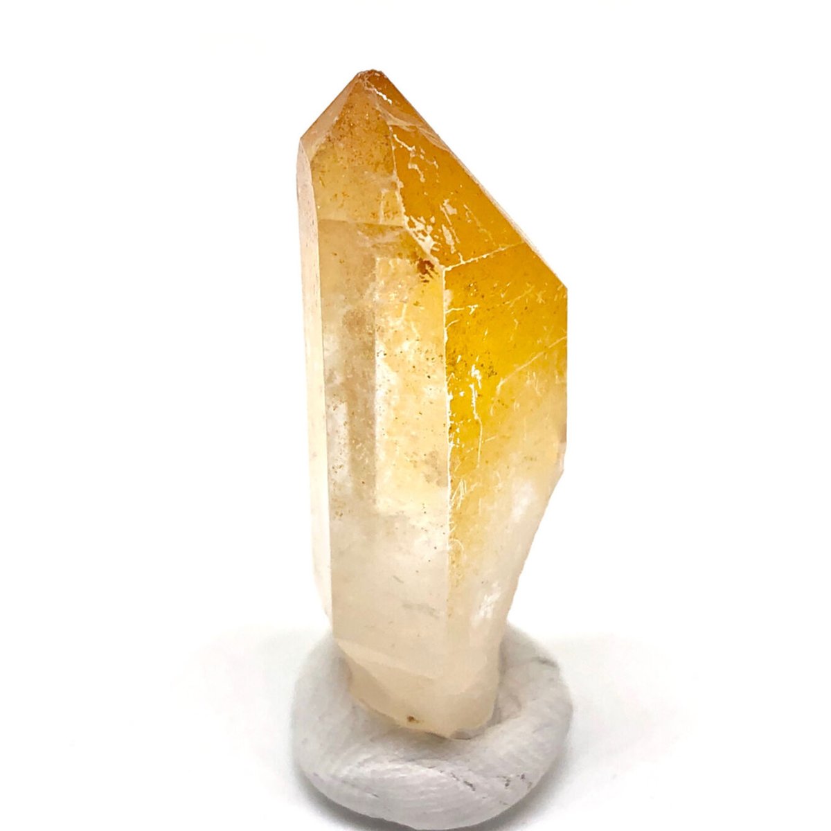 方解石入りマンゴークォーツ コロンビア産 マンゴークォーツ クラスター / Mango Quartz