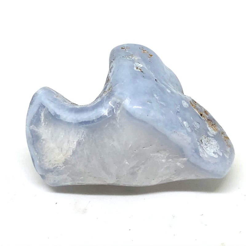 話題の天然スカイブルーメノウ！】ブルーレースアゲート・タンブル