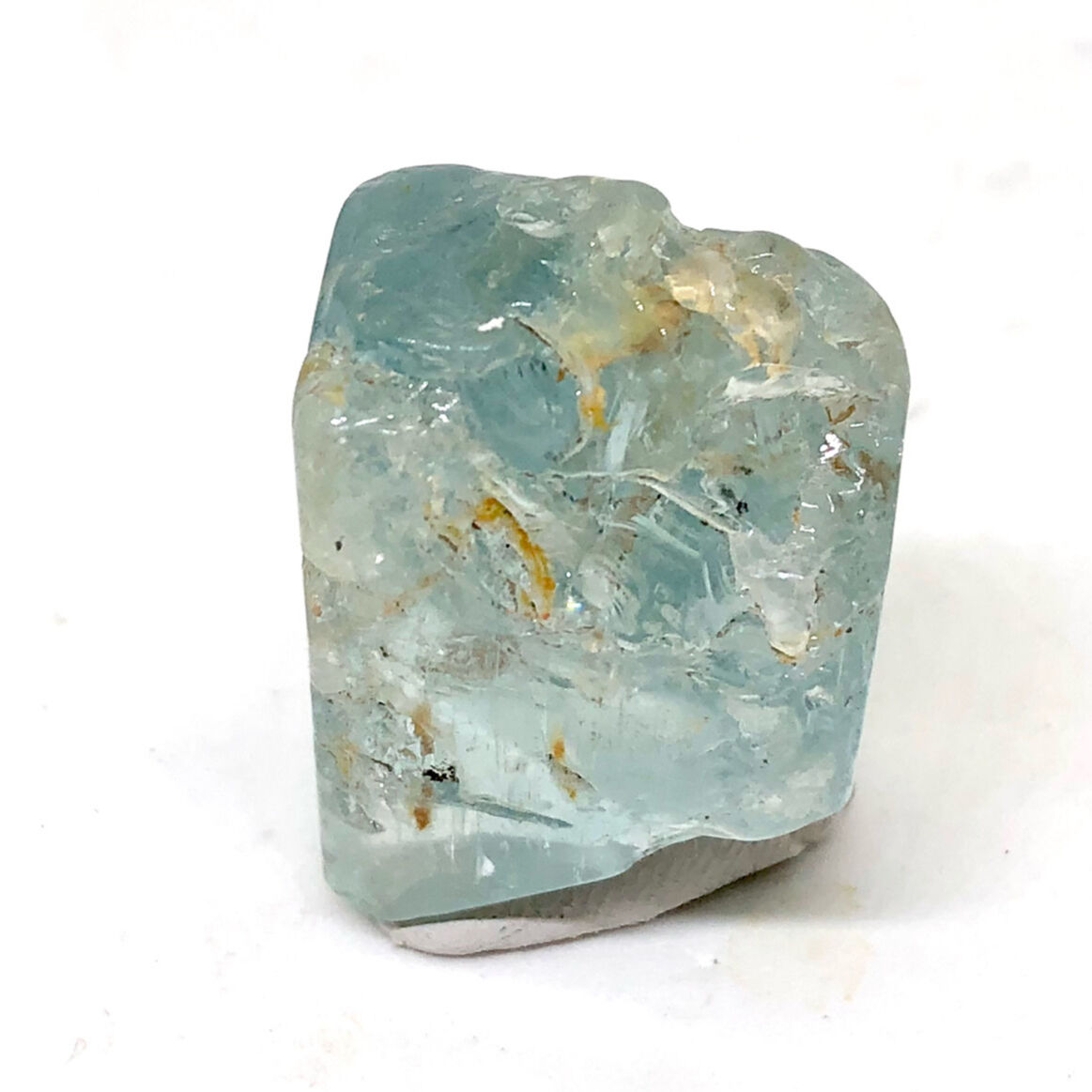 超高透明度！】ブルートパーズ・原石標本表面研磨【①31.79g】 | へし