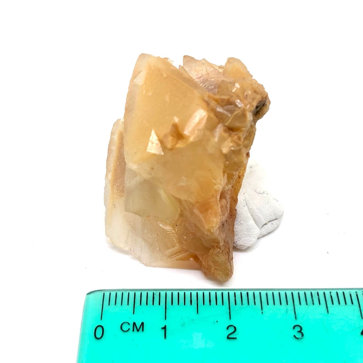 美結晶！】中国産蛍光オレンジカルサイト・クラスター標本【②24.91g