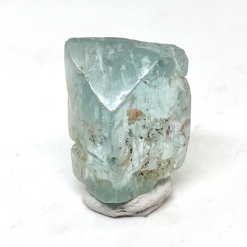 超高透明度！】ブルートパーズ・原石標本表面研磨【①31.79g