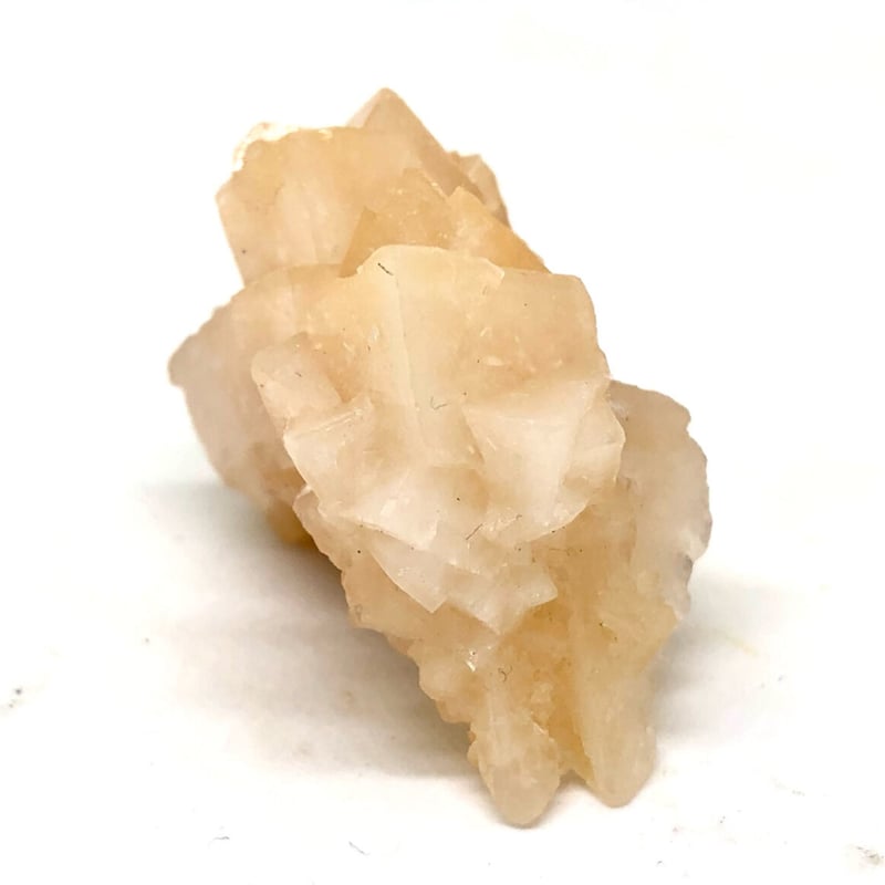 美結晶！】中国産蛍光オレンジカルサイト・クラスター標本【③33.13g