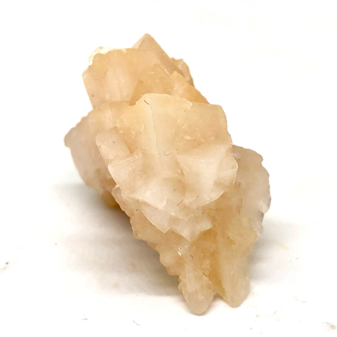 美結晶！】中国産蛍光オレンジカルサイト・クラスター標本【③33.13g