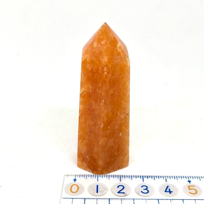 まるでにんじん】タンザニア産サンストーン・六角柱研磨【①65.40g