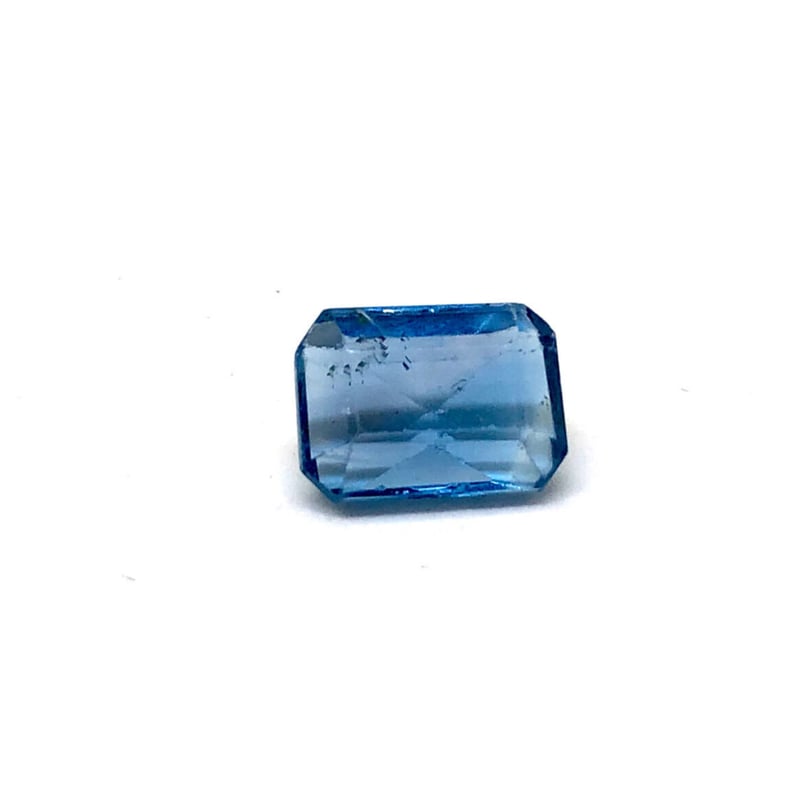 ロンドンブルーフローライト・エメラルドカットルース【7.25ct】 | へ 