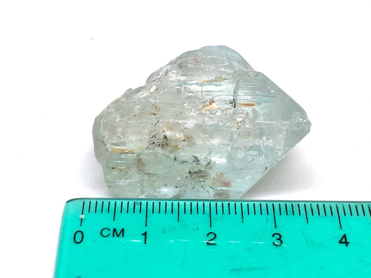 ★ブルートパーズ　標本　原石 超高透明度！】ブルートパーズ・原石標本表面研磨【①31.79g】 | へし