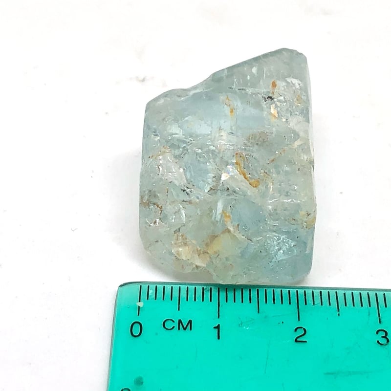 超高透明度！】ブルートパーズ・原石標本表面研磨【①31.79g】 | へし