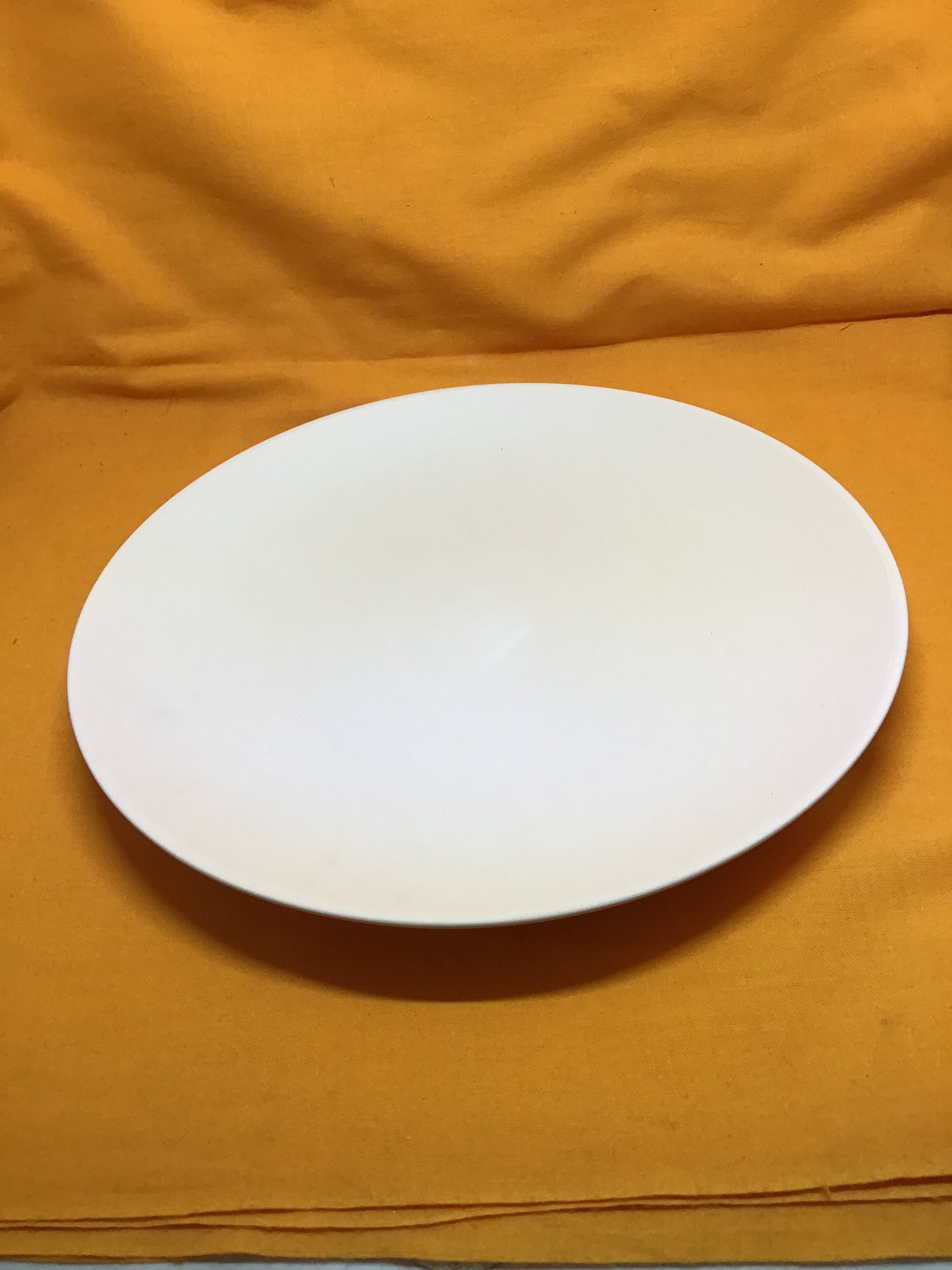 磁器素焼き皿18cm(焼き上がり)1枚 | 陶芸道具むらかみ