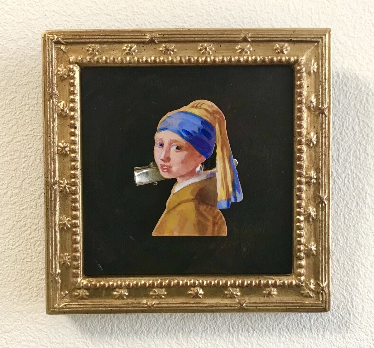 B.ミニアチュール額縁付「フェルメール“真珠の耳飾りの少女”」 | Art