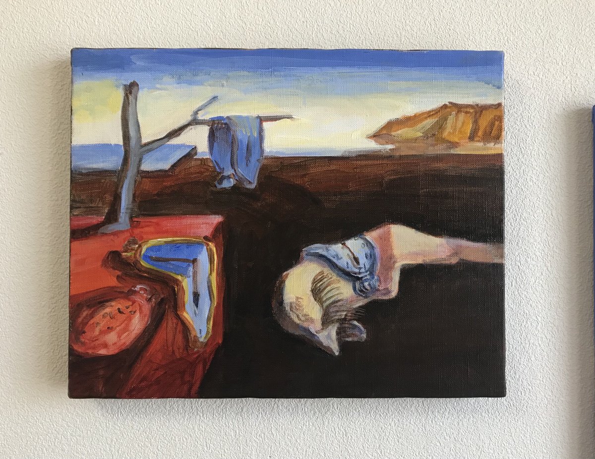 A.キャンバス 額縁付「ダリの