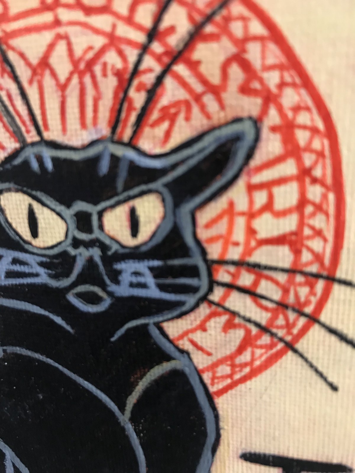 A.キャンバス 額縁付「スランタン “黒猫”」 | Art work shop
