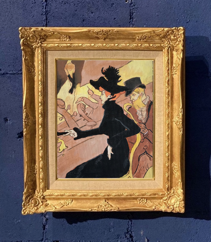 A.キャンバス 額縁付「ロートレック”ディビアン・ジャポネ”」 | Art
