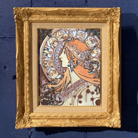 睡蓮 ( 額装済み) A.キャンバス 額縁付「モネ “睡蓮”」 | 白川美紀 油彩テンペラアート