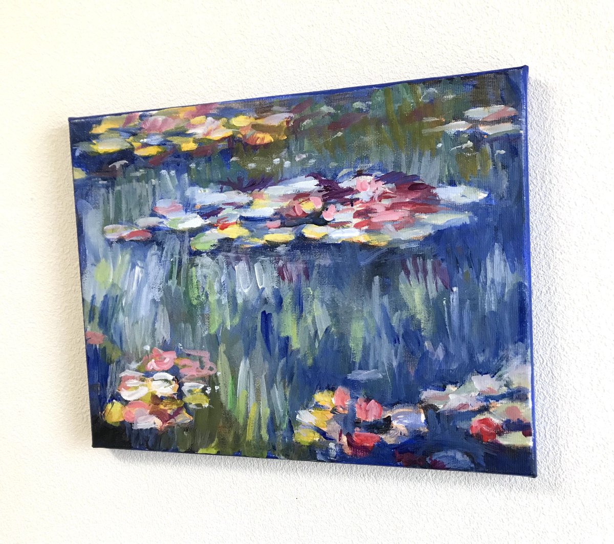 モネ　印象派 水面と睡蓮 金色フレーム モネ 印象派 水面と睡蓮 金色フレーム モネ 印象派 水面と睡蓮