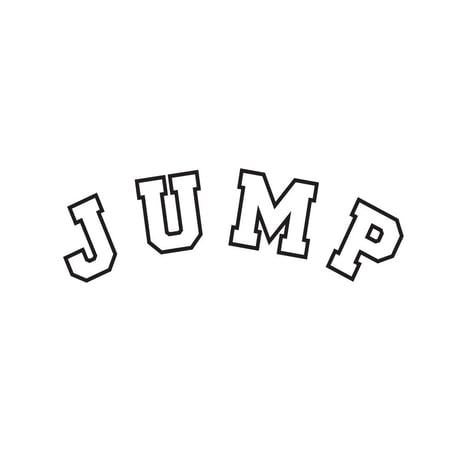 JUMP L/S T-shirts(A) White or Black＋ドリンクチケット1枚 SET