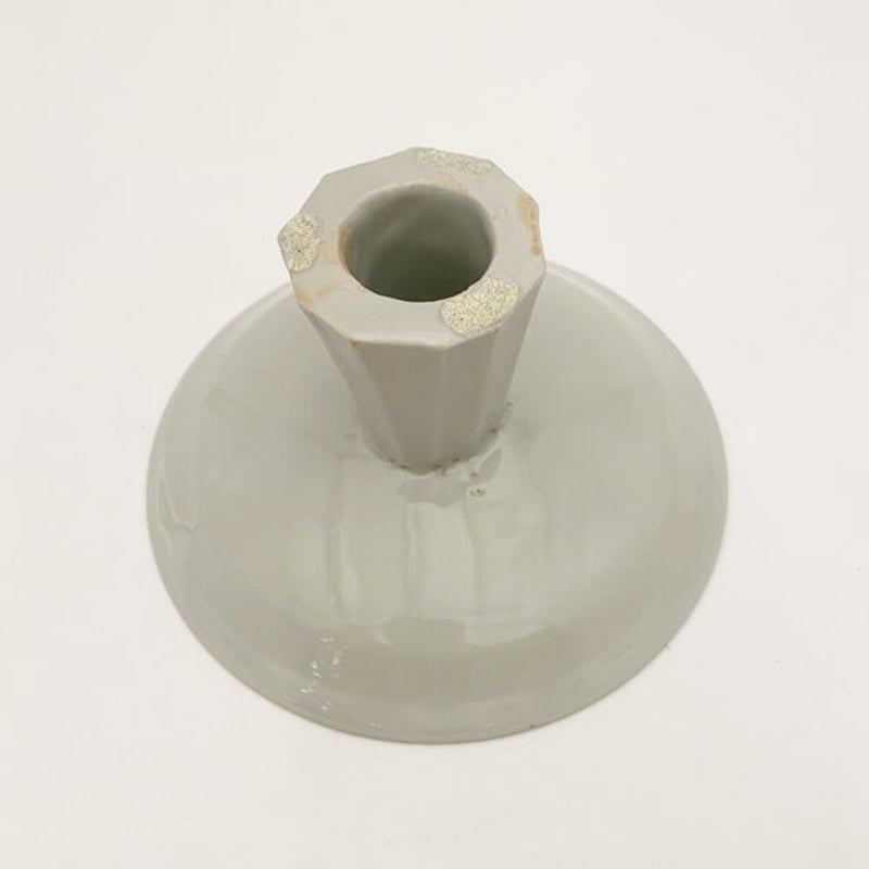 森岡由利子 白磁面取脚高杯小皿 [my_ds66] | 菜の花暮らしの道具店