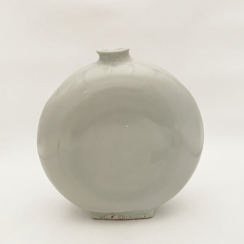 森岡由利子 白磁扁壺 [my_fb05] | 菜の花暮らしの道具店 online store