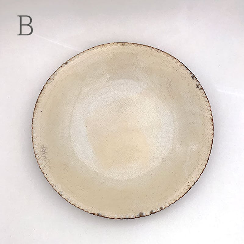 山田洋次 軟陶ホワイト丸皿（中） [yy_ex18 ] | 菜の花暮らしの