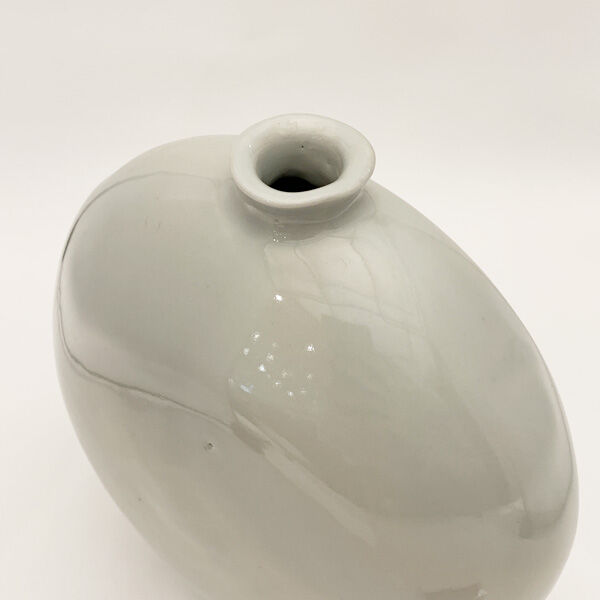 森岡由利子 白磁扁壺 [my_fb05] | 菜の花暮らしの道具店 online store