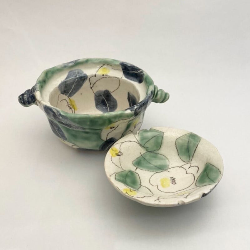 新品未使用　伊集院真理子　土鍋 1.5合サイズ トロピカル柄 伊集院真理子 土鍋 1.5合サイズ トロピカル柄 | Lotus roots