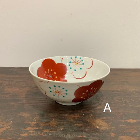 赤地径 楕円花模様皿 2枚セット 美品 作家 器 Maruima china レモン型 楕円形カレーシチュー皿 花柄 パープル