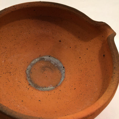 作家物　陶芸家　作者不明　森岡成好　備前焼　備前　焼締　ぐい呑　猪口　盃　箱なし 森岡成好 焼締片口 [ms_ot01] | 菜の花暮らしの道具店 online store