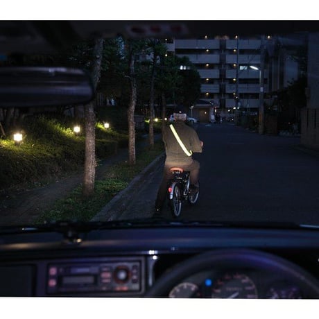 反射タスキ ライト反射 事故防止 ウォーキング ランニング 自転車 アウトドア 川住製作所 Keia＋ tsk