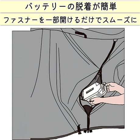 サイクル カバー プレミアム 自転車カバー LLサイズ 厚手 丈夫 破れにくい 電動アシスト 防水 前後子供乗せ おしゃれ ロック 盗難防止  風飛び防止  撥水 川住製作所 KEIA KW589