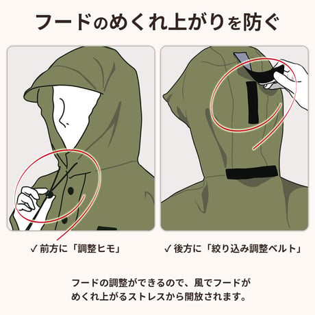 レインウェア ポンチョ ヒザが濡れない ライト窓 自転車 防水 撥水 反射帯 おしゃれ かわいい 電動 レディース メンズ クロスバイク アウトドア 中学生 高校生 川住製作所 KEIA KW910