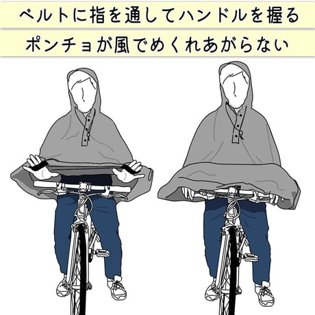 レインウェア レインポンチョ ヒザが濡れない 自転車 ママチャリ クロスバイク 防水 反射帯 安全 おしゃれ レディース メンズ アウトドア 登山 フェス 川住製作所 KEIA KW-800GR