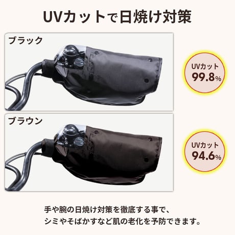 自転車 ハンドルカバー 防水 撥水 防寒 オールシーズン 春夏秋冬 ボア 日焼け UVカット レディース  電動アシスト 変速機 クリア おしゃれ かっこいい 川住製作所 KEIA KWH-500
