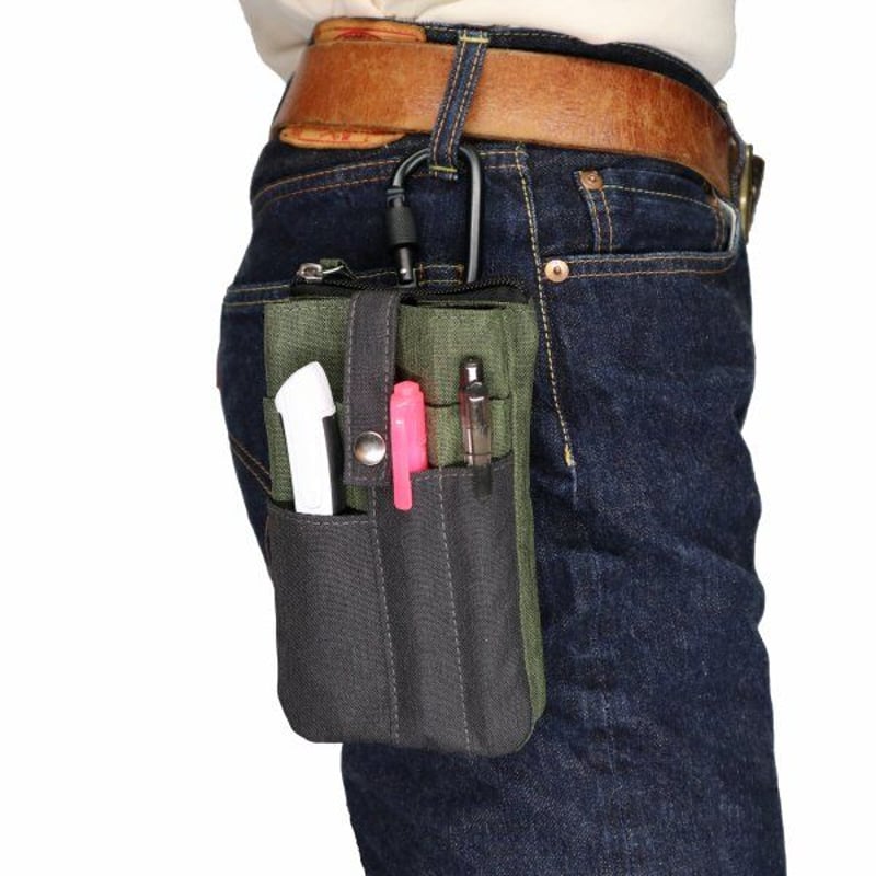 手編みのベルトとオーダーポーチ ワークポーチ ベルトポーチ 作業ポーチ ウエストポーチ ポシェット