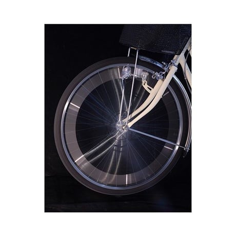 自転車 スポーク スポピカ 反射 光る アクセサリー 安全 事故防止 シルバー 6本入り 川住製作所 Keia＋ SP601