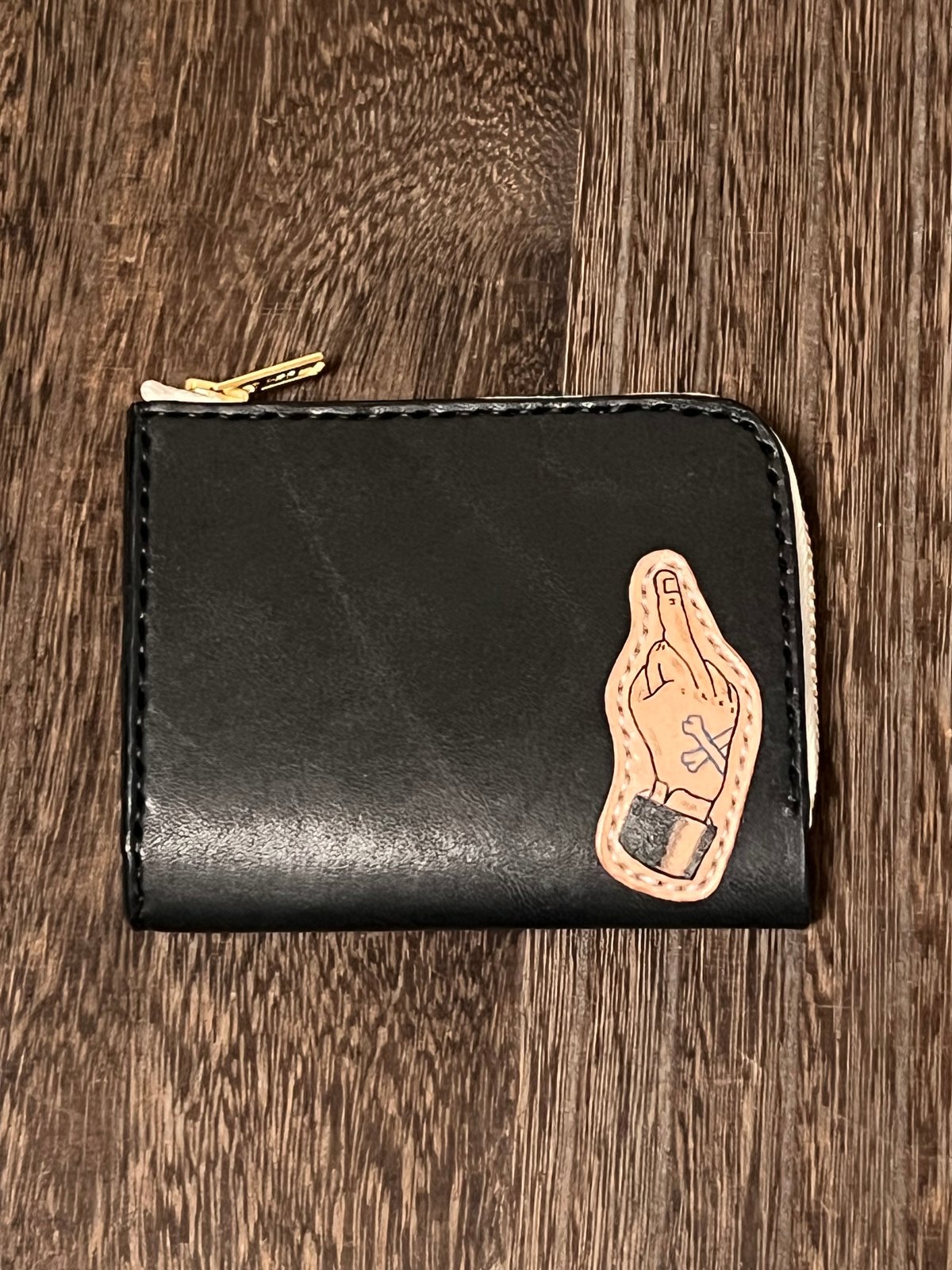 L字ファスナーカードケース | LOOSE NEEDLE TATTOOING LEATHERS